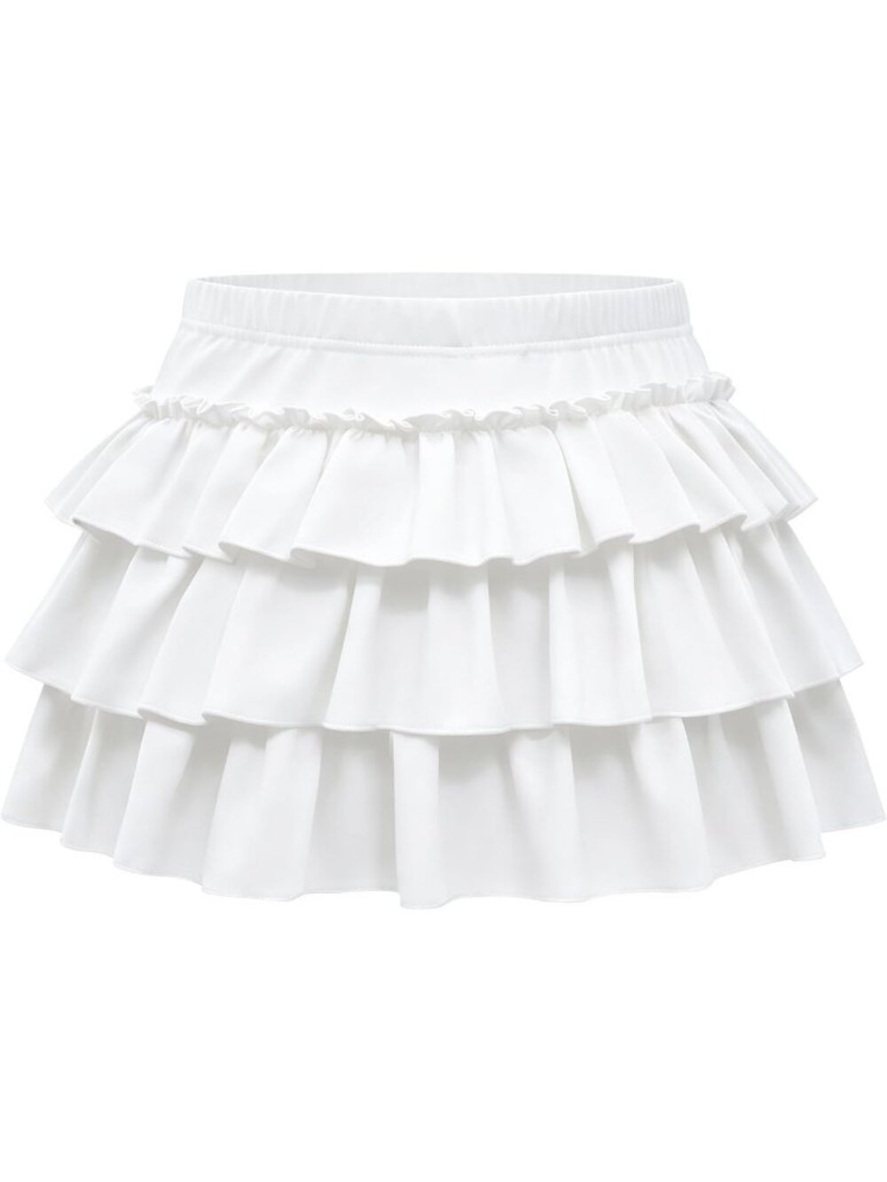 Trendy Y2K Ruffle Mini Skirt | High Waist A-Line Short Skirt for Women